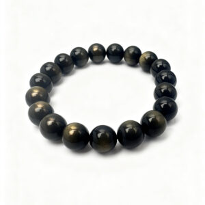 Gold Sheen Obsidian "Wealth Aegis" Bracelet | Fortified Abundance & Financial Security