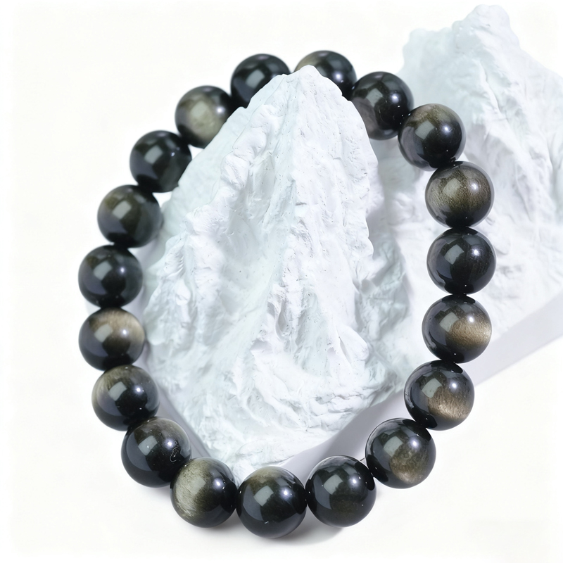 Gold Sheen Obsidian "Wealth Aegis" Bracelet | Fortified Abundance & Financial Security - Image 4