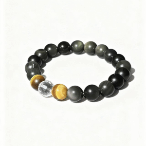 Aura Quartz & Tiger's Eye "Fortune Guardian" Bracelet | Unbreakable Protection & Strategic Wealth