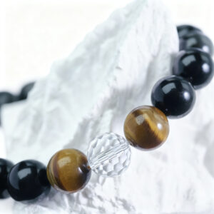 iridescent-obsidian-tigers-eye-round-bead-bracelet-close-up