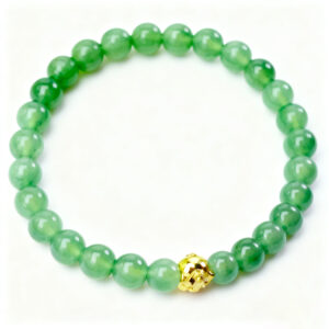 Translucent Green Jadeite Bead Bracelet (5mm) | Circle of Vital Essence & Eternal Life Energy
