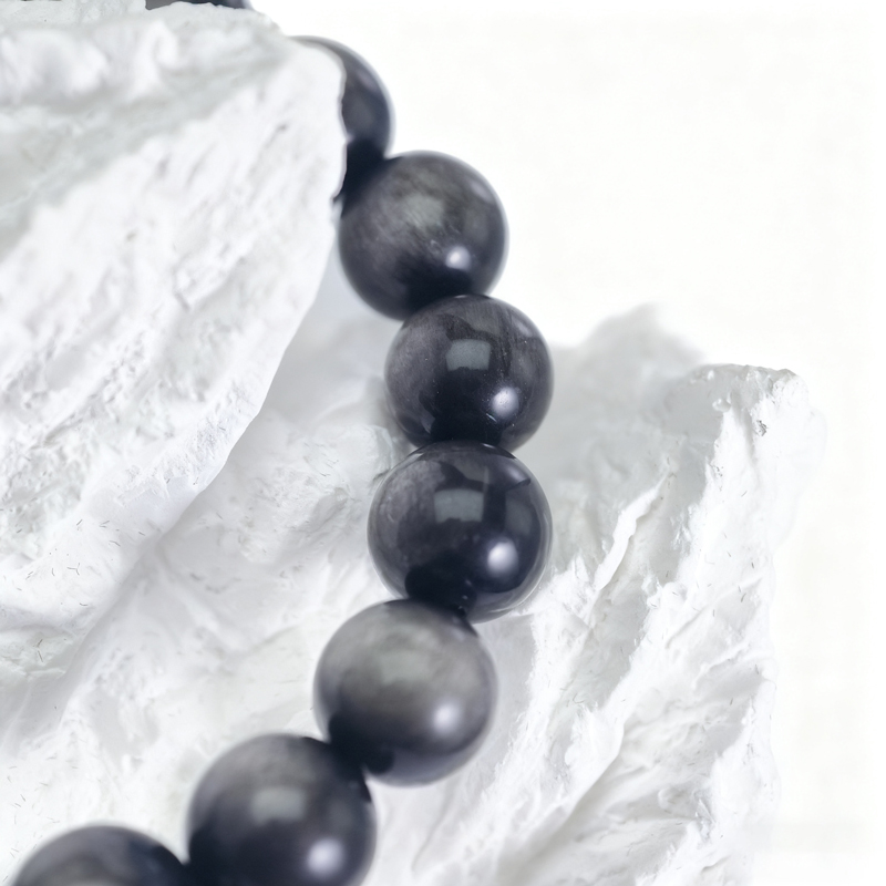 Silver Sheen Obsidian "Lunar Purifier" Bracelet | Deep Clensing & Energetic Reset - Image 2