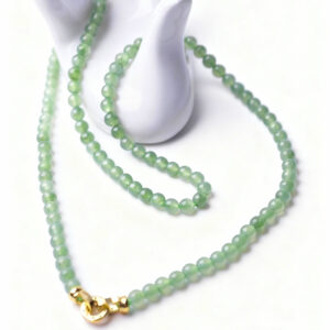 Translucent Green Jadeite Bead Necklace (5mm) | Emerald Life Beads of Pure Vital Essence