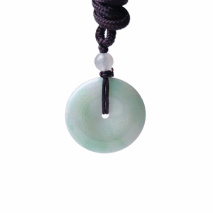 Green Jadeite Pi An Kou Pendant | Circle of Serenity & Vital Energy