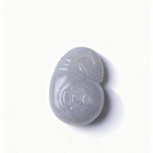 Natural Jade Money Bag Sculpture | Hand-Carved Jade Art Piece