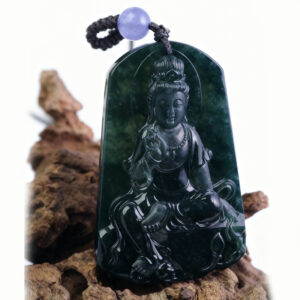 natural-jadeite-guanyin-pendant-black-green-side