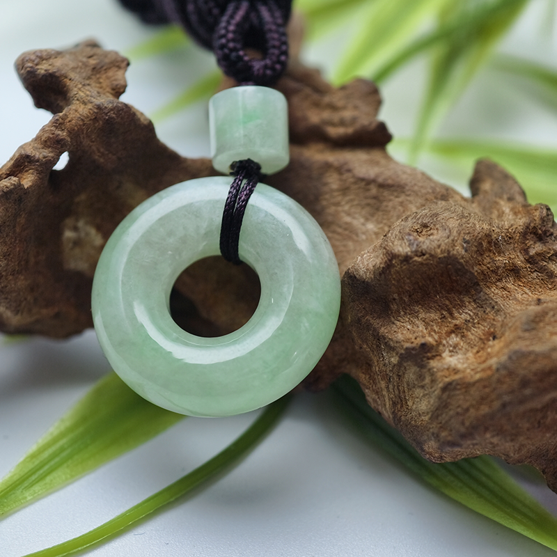 Light Green Jadeite Pi An Kou Pendant | Gentle Harmony & New Beginnings - Image 4