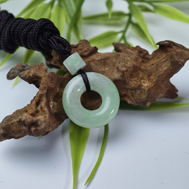 Light Green Jadeite Pi An Kou Pendant | Gentle Harmony & New Beginnings - Image 3