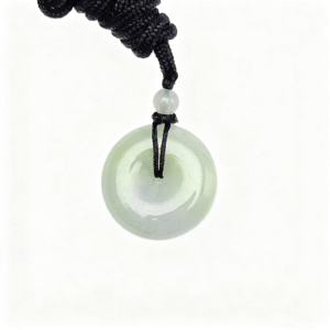 Spring Color Jadeite Pi An Kou Pendant | Harmony Circle of Renewal & Protection